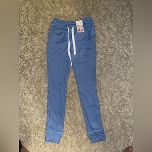 Cloudful® Air High Waisted Drawstring Side Pocket Plain Full Length Joggers